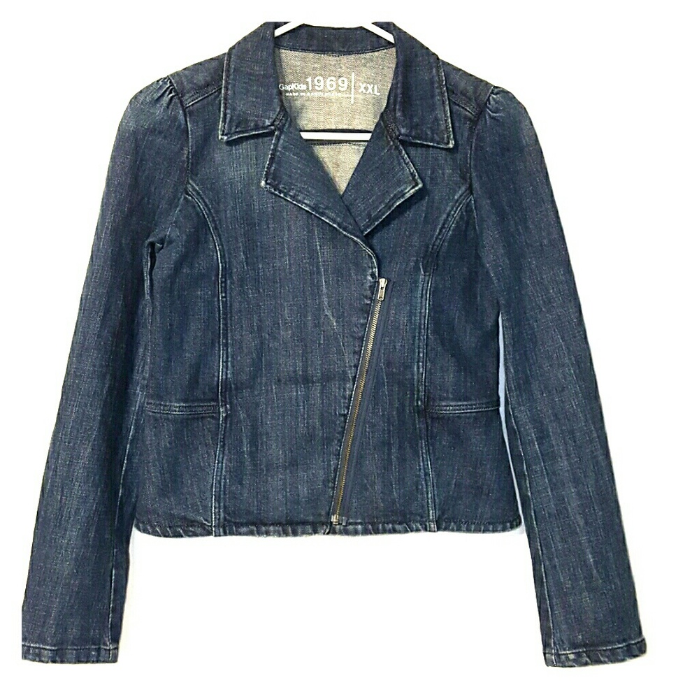 Gap 1969 Girls Jean Zipper Jacket